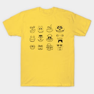 Halloween Horror Faces T-Shirt